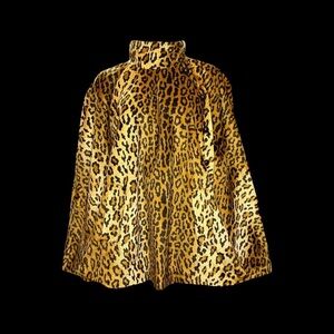 WD.NY Animal Print Women's Vintage Cape